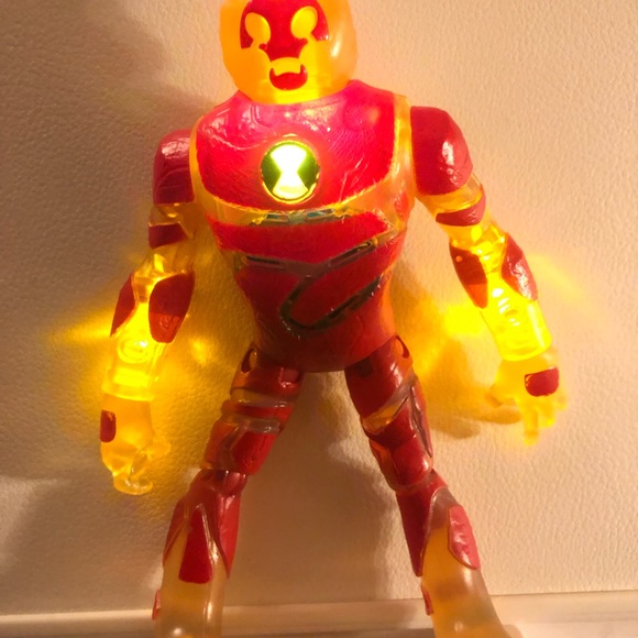 Ben 10 Heatblast Figure 6" Playmates 2017 Cartoon Network Lights Up Talk CN Toy - Picture 9 of 11